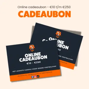 Digitale cadeaubon van Mystery Kit voor voetbalshirt boxen.