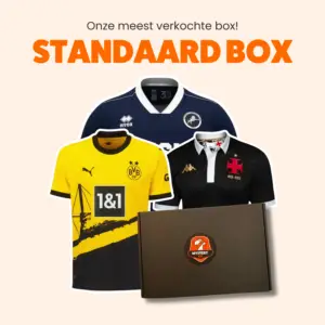 Origineel voetbalshirt van een willekeurige club, geleverd in de Standaard Mystery Box van Mystery Kit.