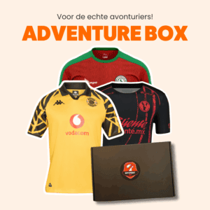 Officieel voetbalshirt van een club buiten Europa, geleverd in de Adventure Box van Mystery Kit.