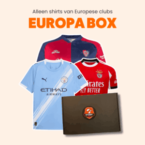 Officieel voetbalshirt van een Europese club, geleverd in de Europa Box van Mystery Kit.